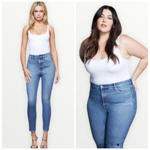 NWT Good American Plus Size Good Curve High Rise Skinny Jeans 24 | Medium Wash